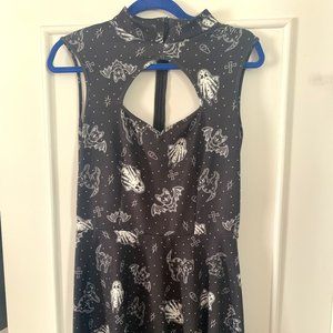 Sourpuss Sleeveless Ghost Keyhole Dress